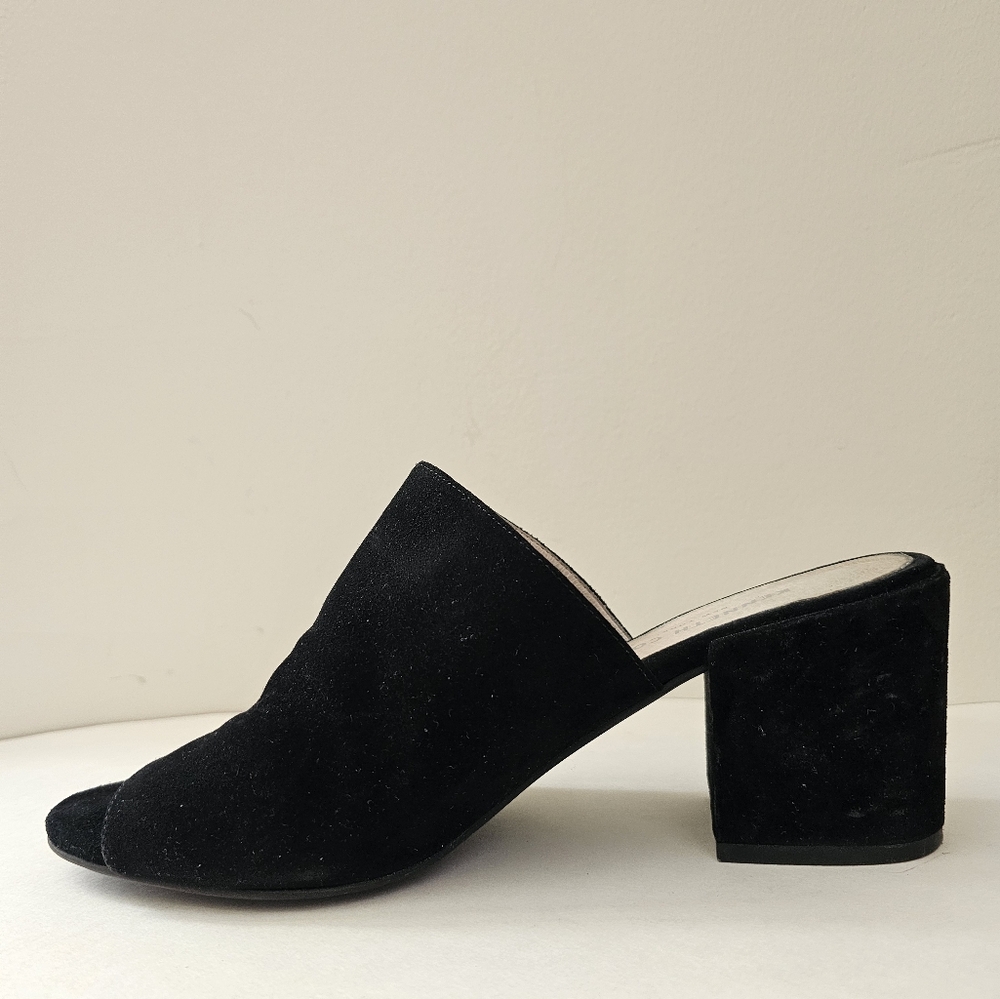 Kenneth Cole Vega Black Suede Mules 8.5